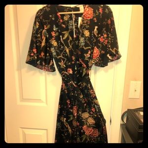 H&M floral long pants romper